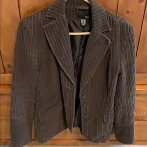 Textured wide wale corduroy jacket, soft.